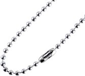 JZK 3m / 9,8ft 4,5mm chromen balkralenketting met 10 connectoren, zilveren metalen rolgordijnketting vervanging, kralentrekker voor rolgordijnen