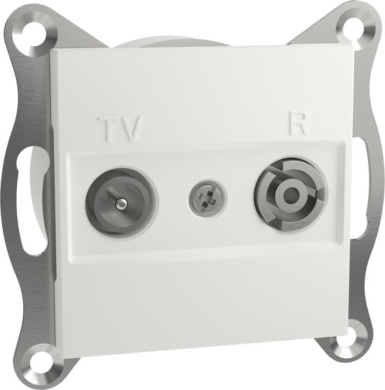 Prise TV et radio Schneider Electric EPH3300721D Asfora Wit (RAL 9003) 1 pièce(s)