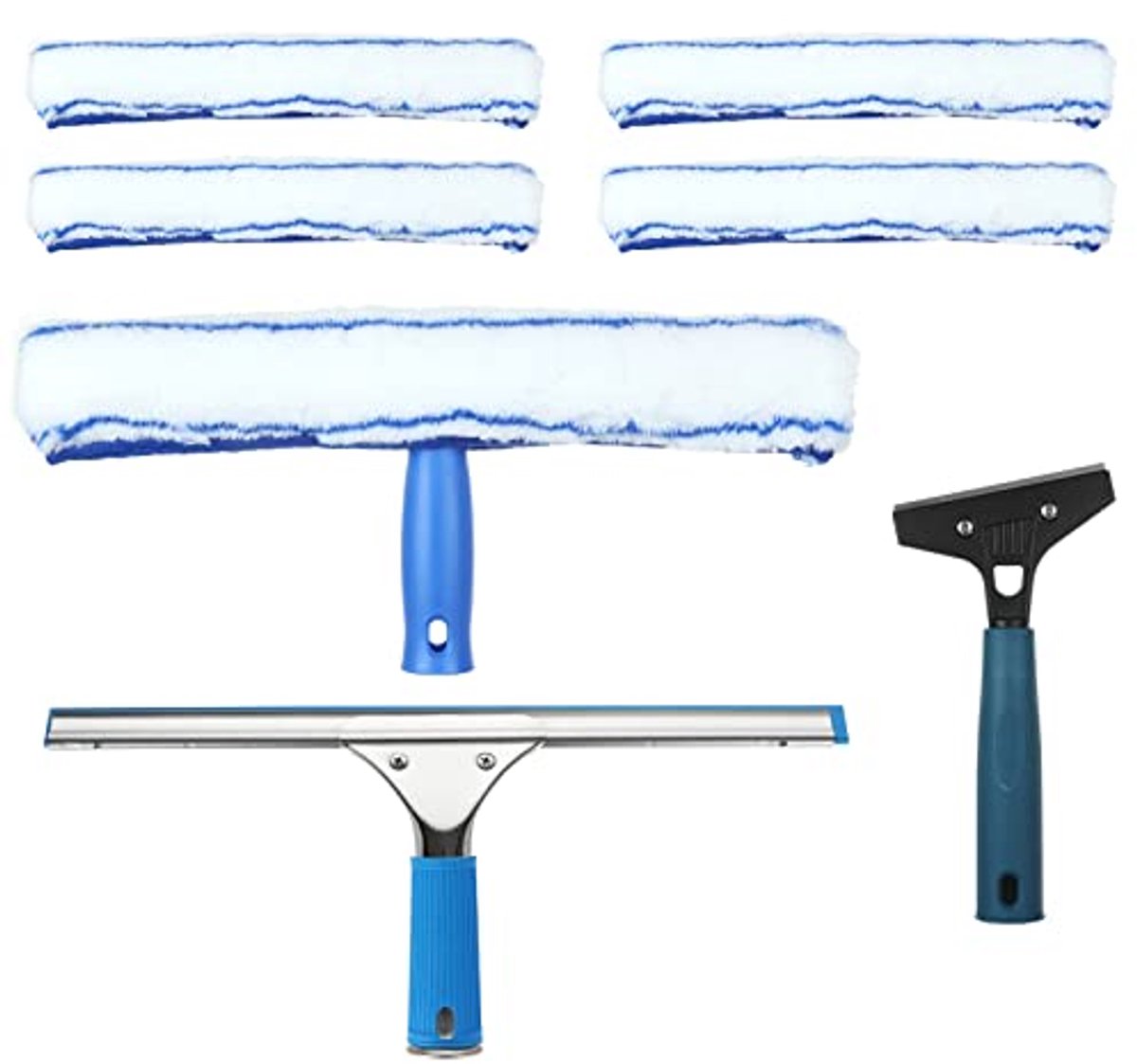 Professionele Raamreinigingsset - 2-in-1 Raamwisser en Glasschraper voor Perfecte Glans