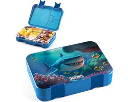 Broodtrommel voor kinderen met 6 vakken - Lekvrije lunchbox voor school en kleuters