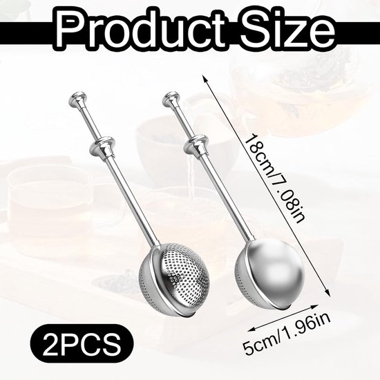 2 Pièces Panier Lavage Acier Inoxydable - Pour Bijoux, Montres & Thé - Maille Fine - Multifonction