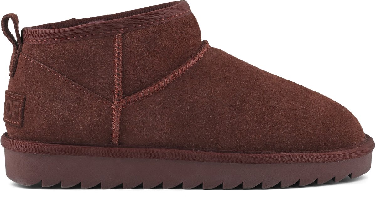 Colors of California Boots - Suede Enkel Laarzen - Bordeaux - Maat 39