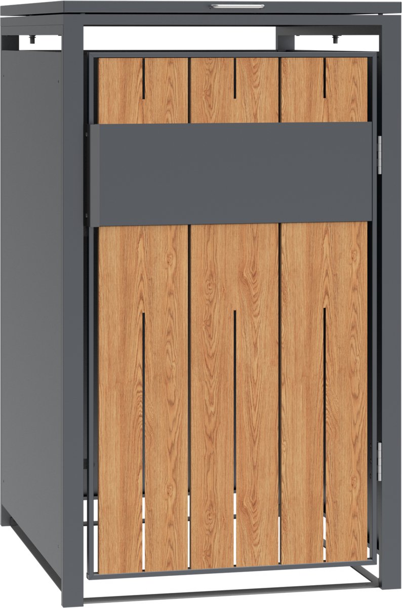 Viking Choice - Container ombouw - 1 container - staal - antraciet, houtlook