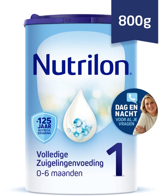 Nutrilon 1 Volledige Zuigelingenvoeding 0 - 6 maanden - Flesvoeding Vanaf De Geboorte – 800g