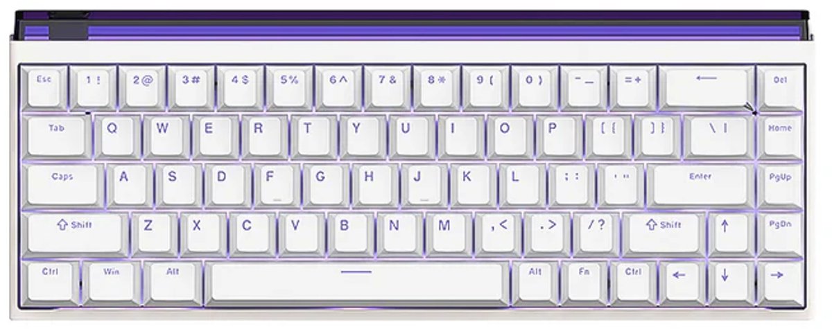 MADLIONS NANO 68 - Hall Effect - 8000hz - 0.125ms - Aluminium - Magnetisch Toetsenbord - RGB - 68% - QWERTY - Gaming Toetsenbord - Amber Pro Switches - Wit