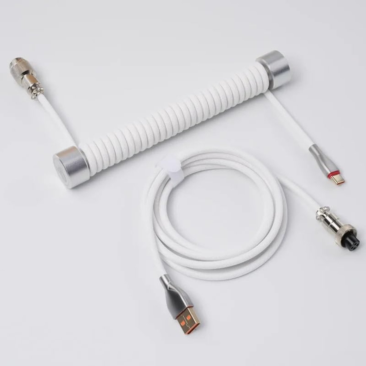 Spiraal Vlieger USB-kabel - Wit