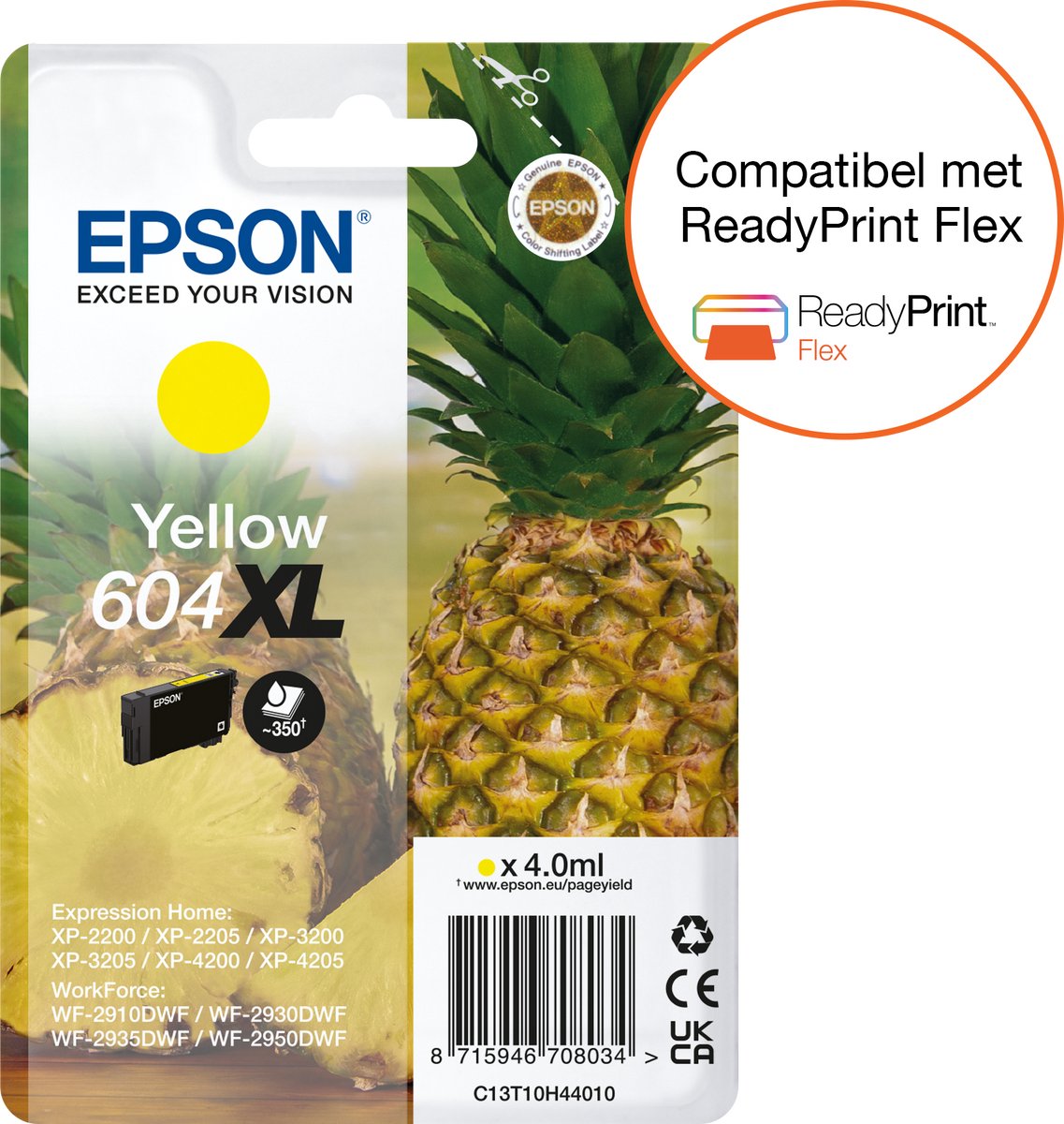 Original Ink Cartridge Epson 604XL Yellow