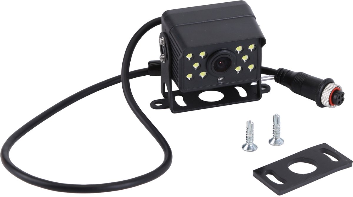 Achteruitrijcamera voor auto's, achteruitkijkcamera met 11 LED's, nachtzicht, waterdicht parkeersysteem, inclusief 15 meter videokabel - Geschikt voor campers, bussen, vrachtwagens, aanhangwagens en stationwagens