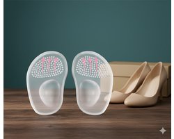 2 stuks Metatarsale Pads voor Vrouwen | Doorzichtige Bal van de Voet Kussens | Hoge Hak Inlegkussen voor Alledaags Comfort en, Antislip Gelpads tegen Losse Schoenen Blaren, One Size (A-Doorzichtig), Hielkussen Pads, Voetpadjes Cushioning, Geleiendeel