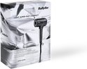 Verpakking van de BaByliss Titanium Shine föhn, met afbeelding van de föhn.