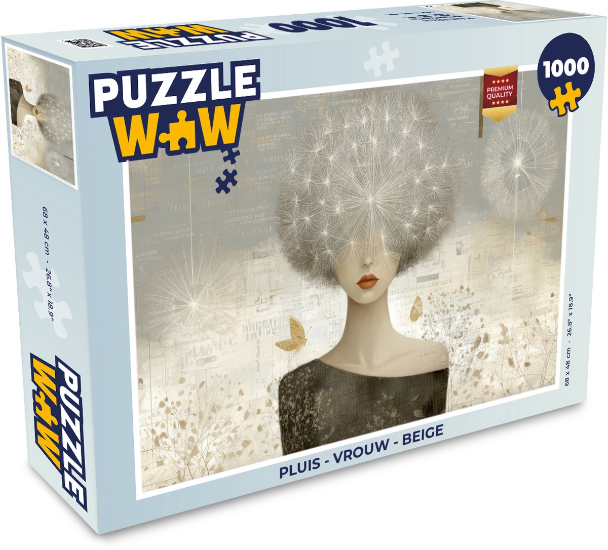 Pluis - Vrouw - Beige