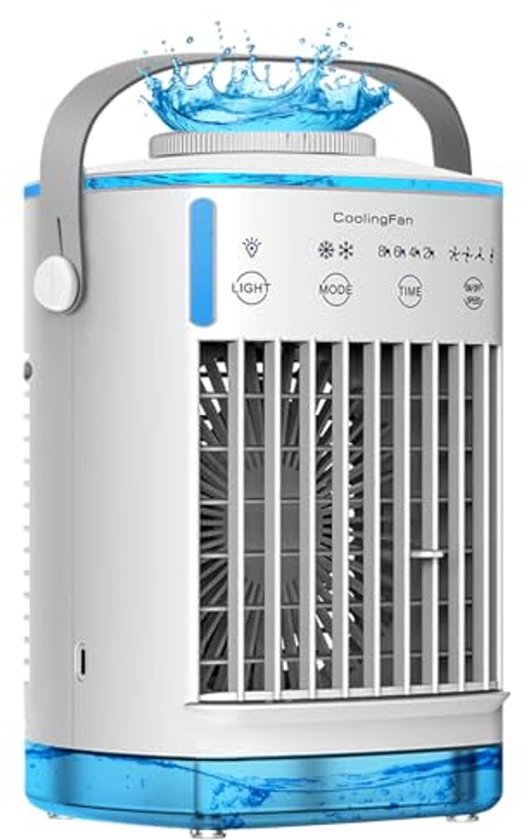 Bwaliffury Draagbare airconditioning, 4-in-1, draagbare luchtkoeler