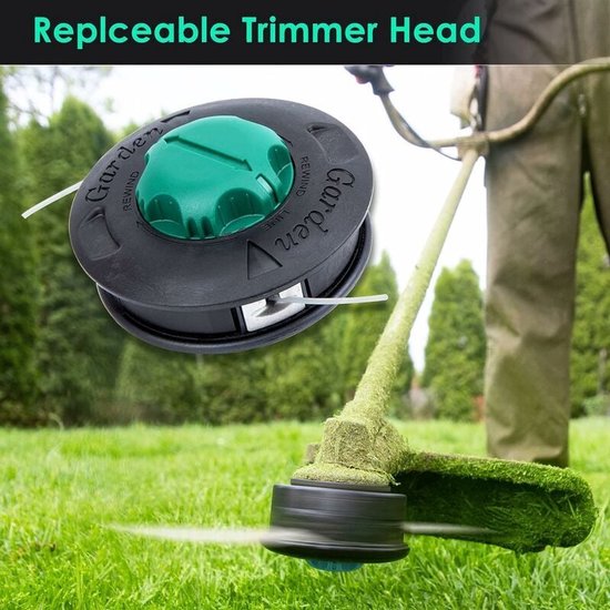 Load E Go-kop- 130 mm- M 10 x 1.25 F- universele metalen bosmaaierkop, past op alle Sthil- Husquarna- en Stiga-bosmaaiers — afbeelding 2