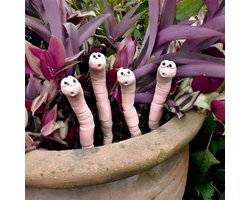 Vochtmonitor voor potplanten - regenworm watersensor, regenworm watersensor voor kassen, plantendecoratie, kamerplanten hygrometer voor de bewaking van de tuinbouw, plantendecoratie voor potplanten (2)