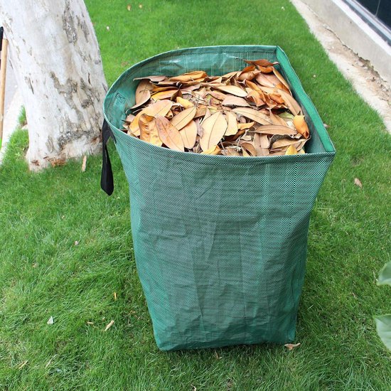Daity 2-Pack 53 Gallon Stofblik Stijl Tuinafvalzakken, Herbruikbare Stevige Opvouwbare Tuinbladzakken, Bladverzamelaar voor het verzamelen van bladeren, grasmaaisel en grasmaaisel van Daity — afbeelding 3