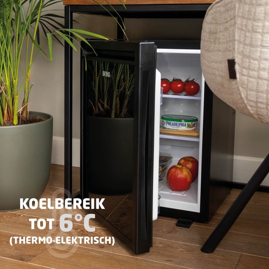 Brend Br-2227 Mini Koelkast Vrijstaand 40 Liter – Minibar – Zwart