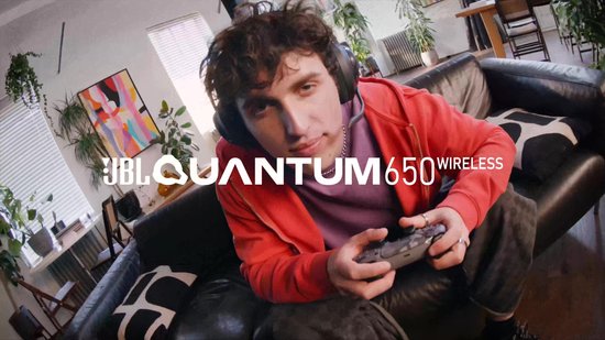 JBL Quantum 650 - Draadloze Gaming & Multitask Headset - 2.4 GHz & Bluetooth - Lage Latency - 50 Uur Batterij - JBL Quantum Engine Software - Over-ear - Zwart