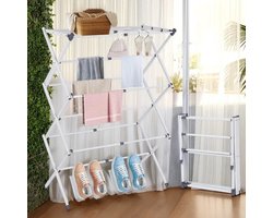 Opvouwbaar Droogrek – Duurzaam, Compact & Handig ,breedte 70 cm x diepte 40 cm x hoogte 100 cm