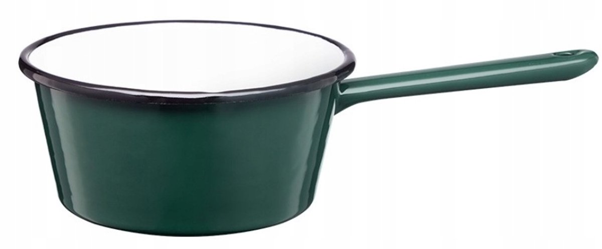 Smaragdgroene Steelpan met Schenktuit - 16cm, 1.0L