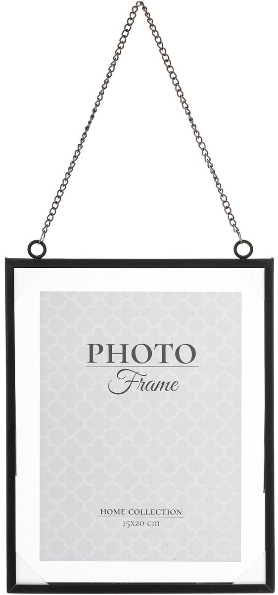 Glamour Fotolijst 15x20 cm Zwart - Stijlvolle Wanddecoratie