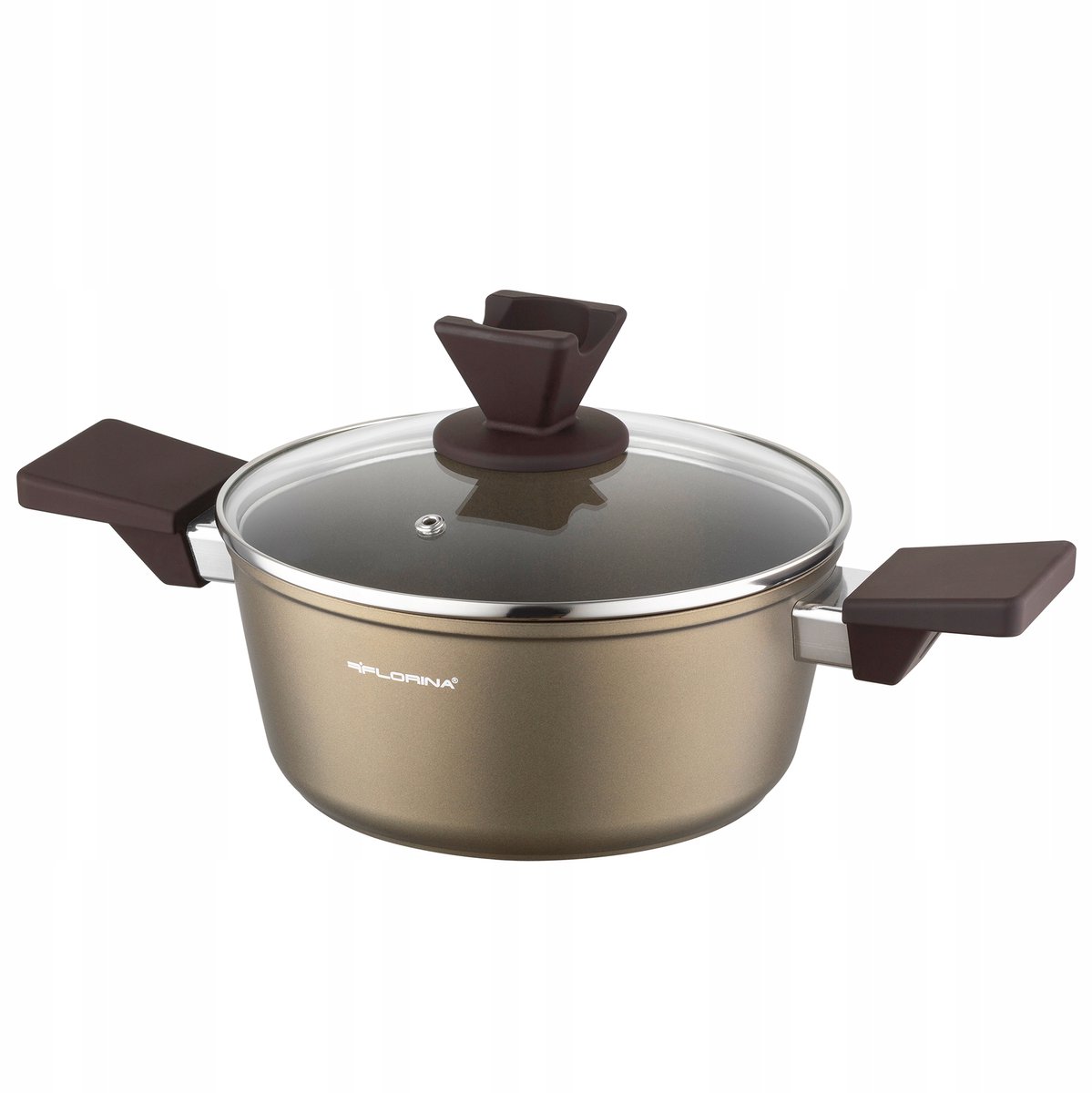 Florina Aston Aluminium Pan 22cm 3L - Antiaanbaklaag, Inductie