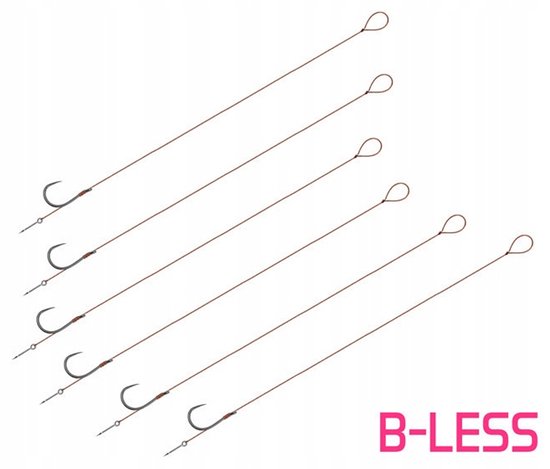 Delphin Method Haken met Wartel & Naald - 8cm - Maat 6 - Barbeloos van Delphin — afbeelding 2