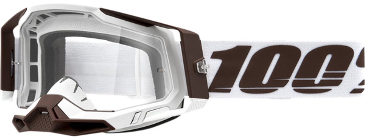 100% Racecraft 2 Crossbril ATV Zwart Wit