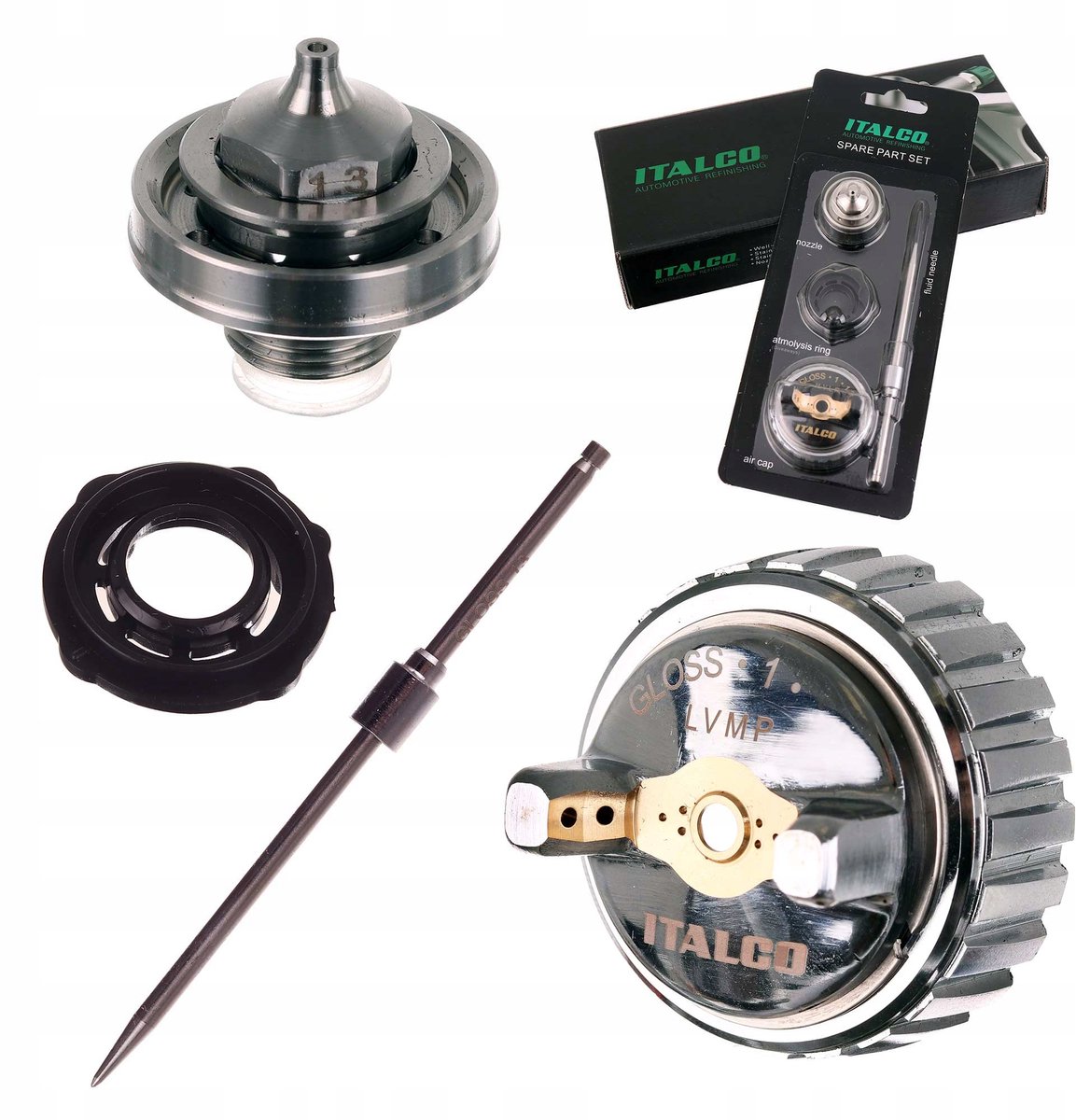 Italco Spuitmond LVMP 1.3mm voor GLOSS X1 M1 Lakspuit