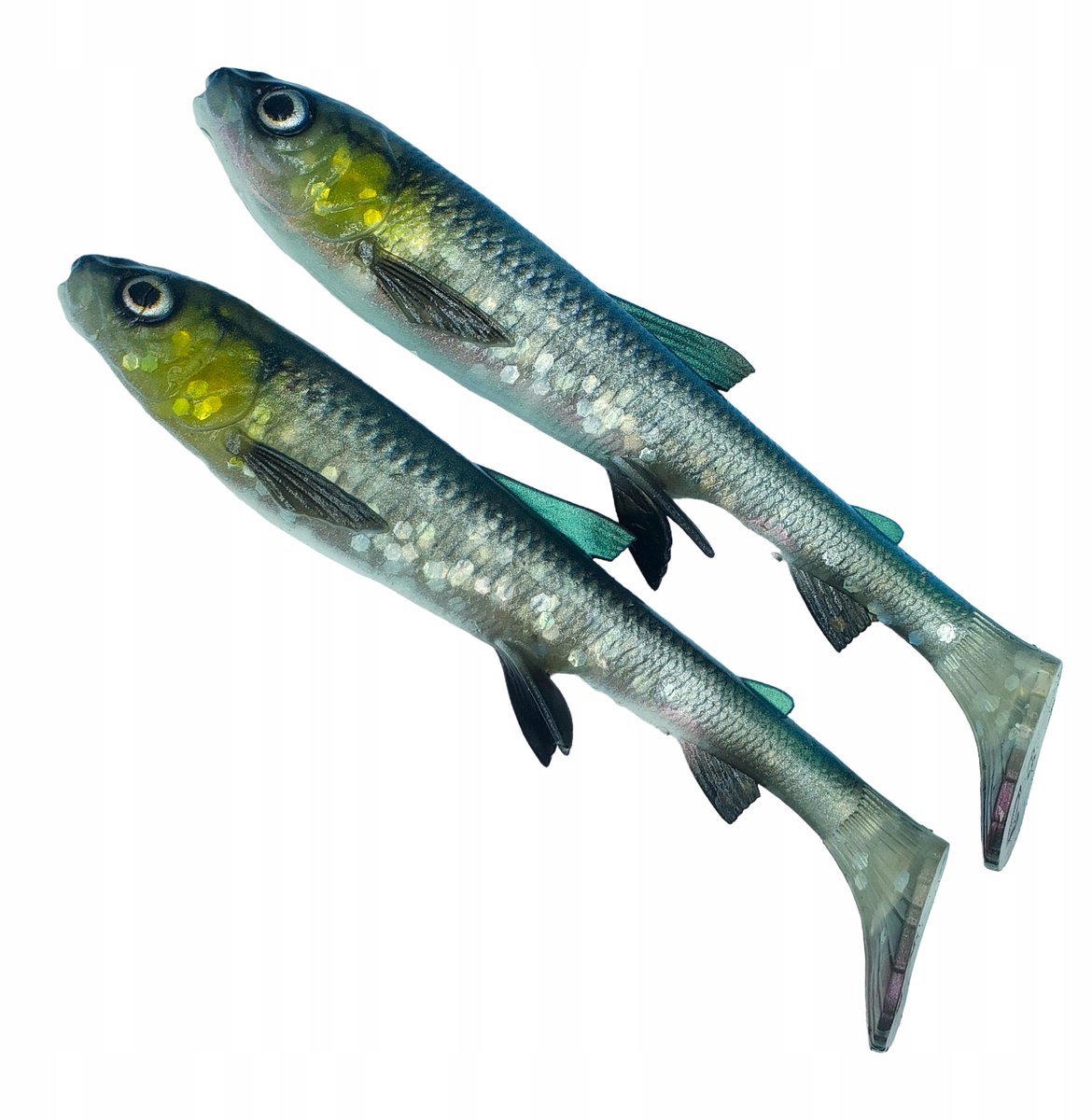 Savage Gear 3D Whitefish Shad 15cm Groen Zilver - 2 st