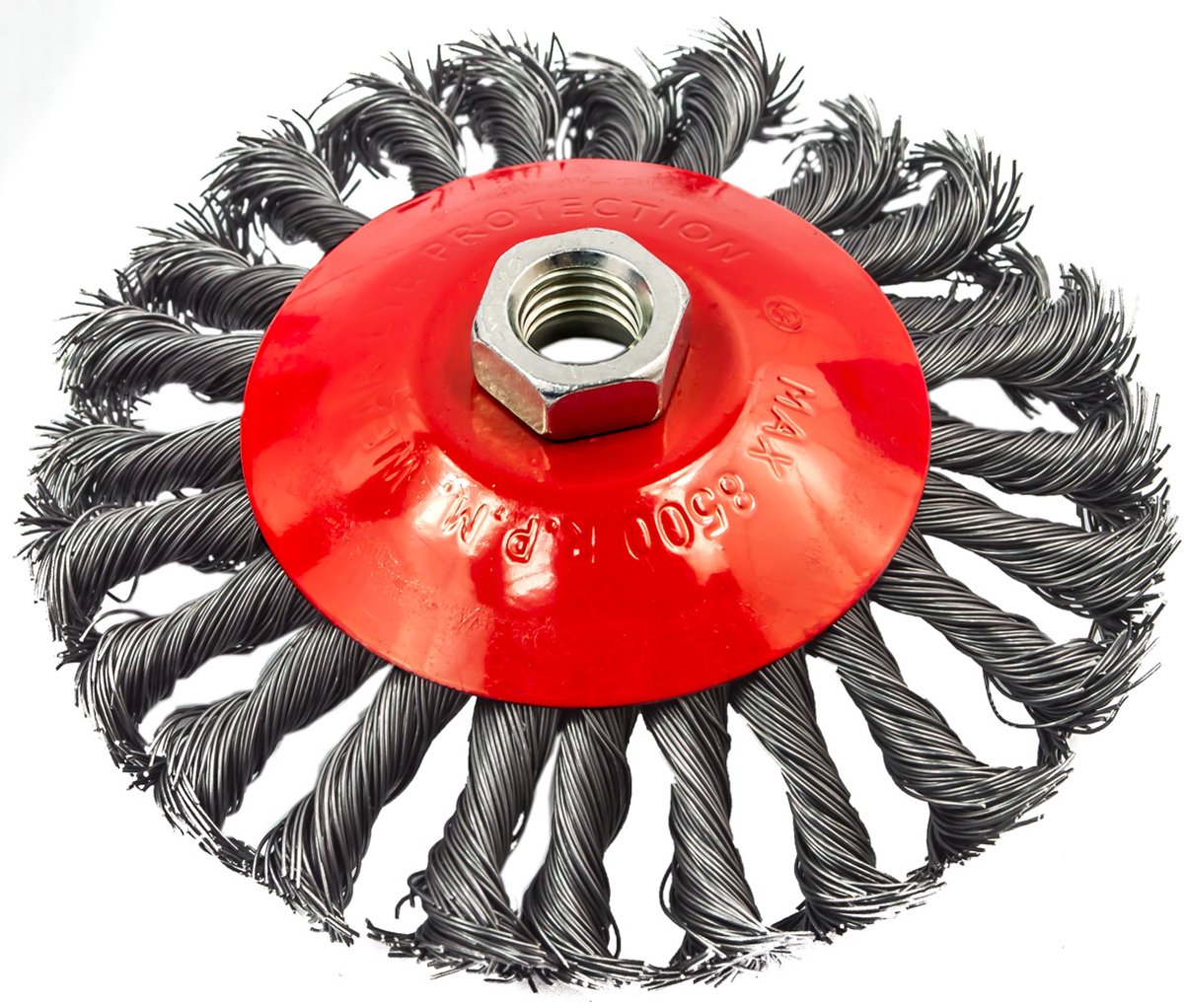 Falon-Tech Staalborstel 125mm M14 - Gehard & Gedraaid