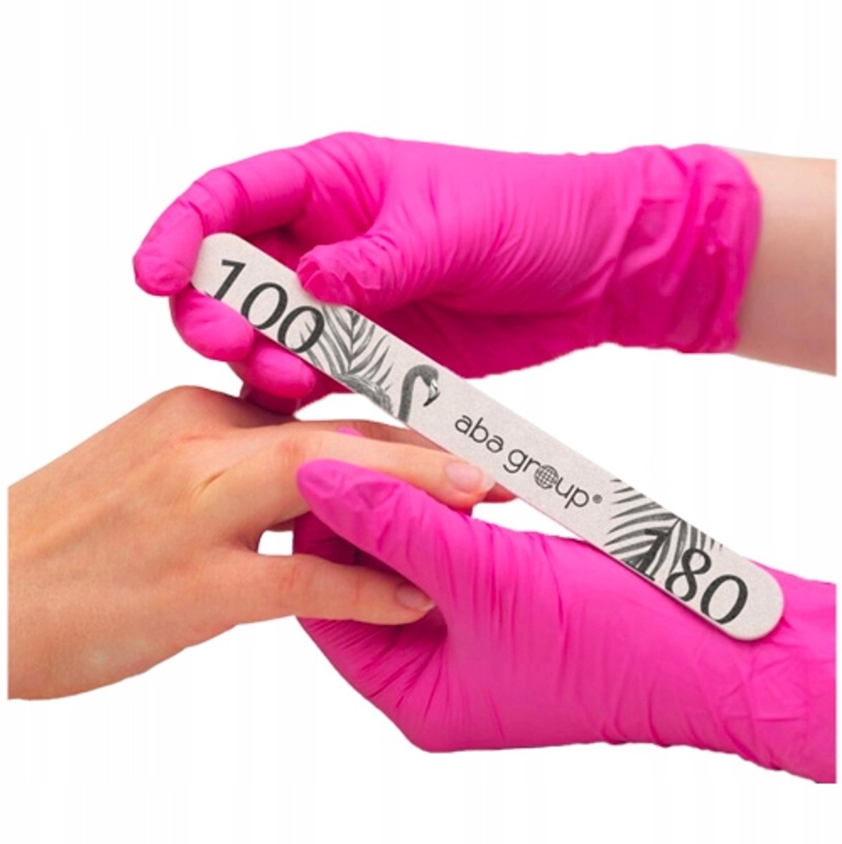 Aba Group Nagelvijl Slim Recht Zebra 100/180 - Professioneel