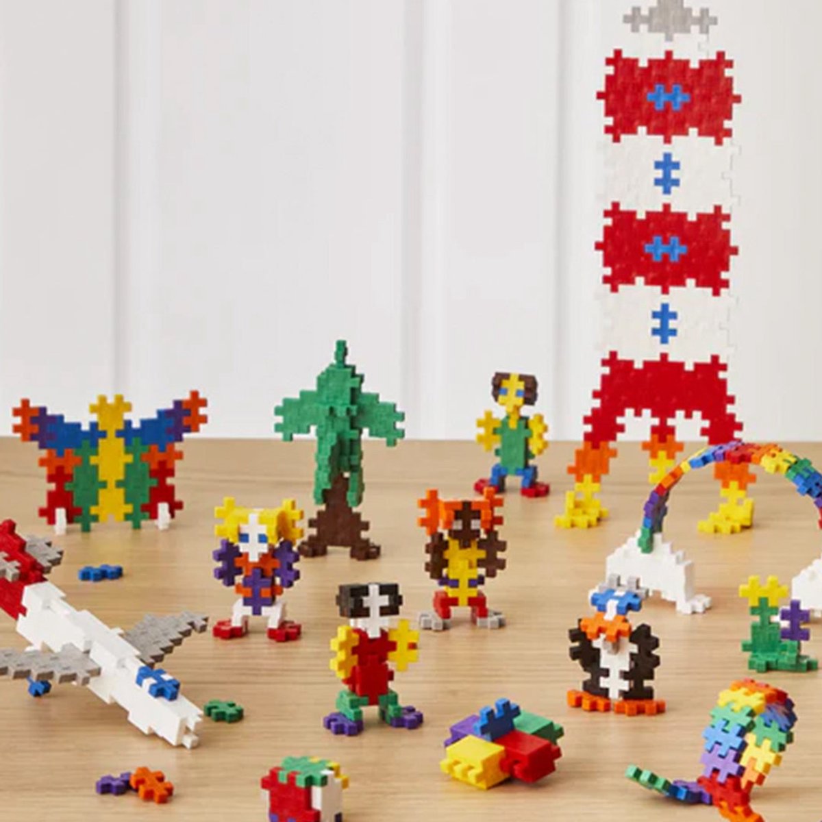 Plus-Plus Basic 600 delige bouwset - 3310 - Bouwspeelgoed - Constructiespeelgoed - Set met bouwstenen - Vanaf 5 jaar — afbeelding 14