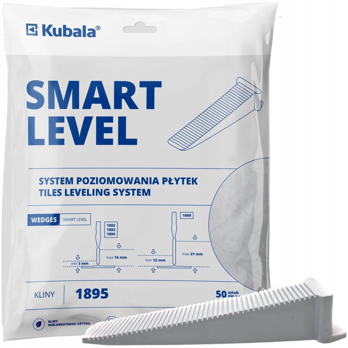 Kubala Smart Level Tegelnivelleerwiggen 50 st