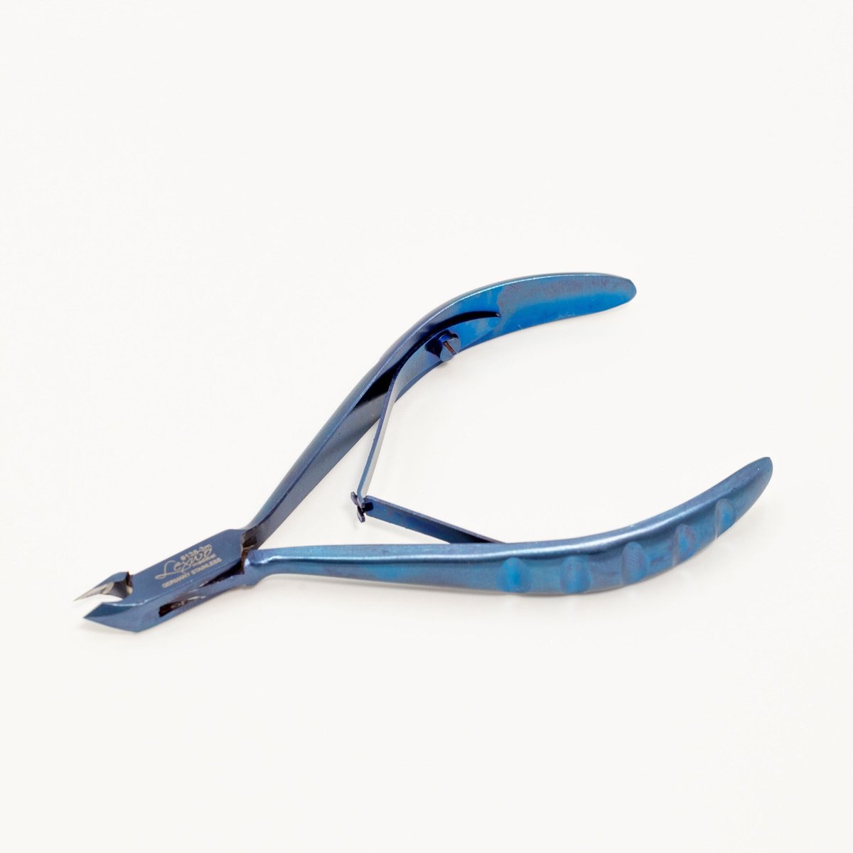 Lexwo Nagelriemtang #138 3mm Blauw - Professioneel RVS