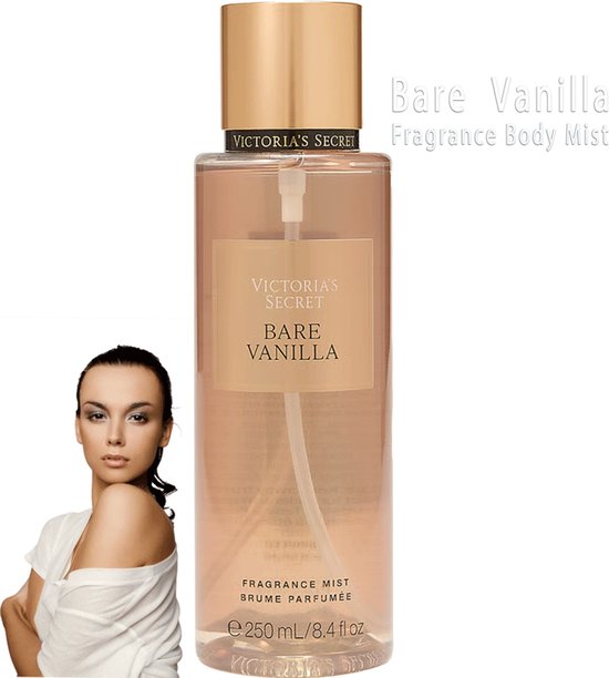 Victoria’s Secret Bare Vanilla Body Mist Parfum Incl. VS verpakkingstasje 250 ml