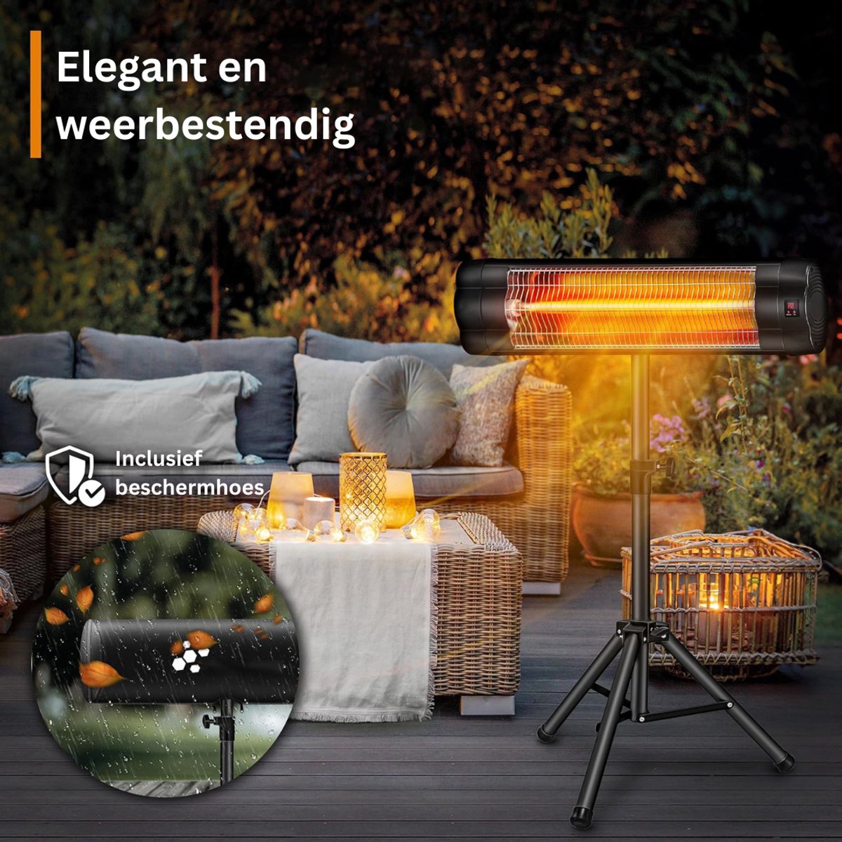 DailySupplies® Elektrische Kachel - Heater - Terrasverwarmers – foto 4