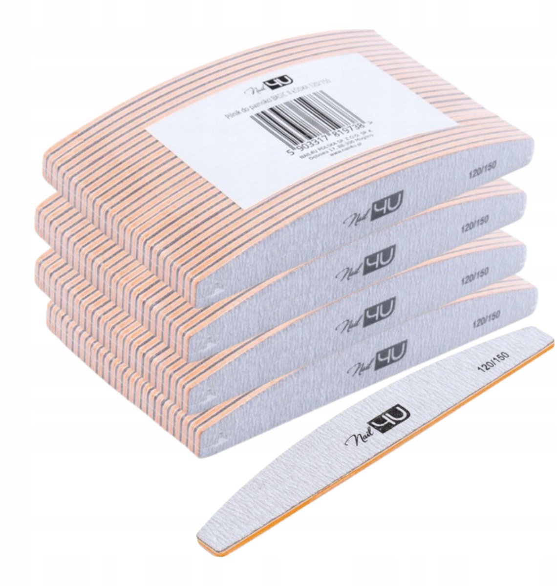 Nail4U Basic Naked Nagelvijlen 120/150 - 100 stuks