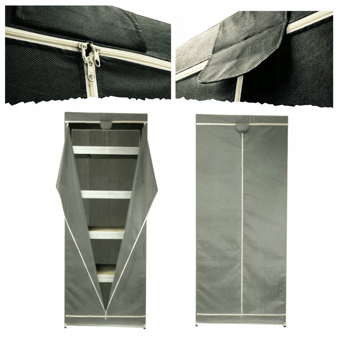 Duurzame Grijze Hoes voor Rek 180x40x40cm