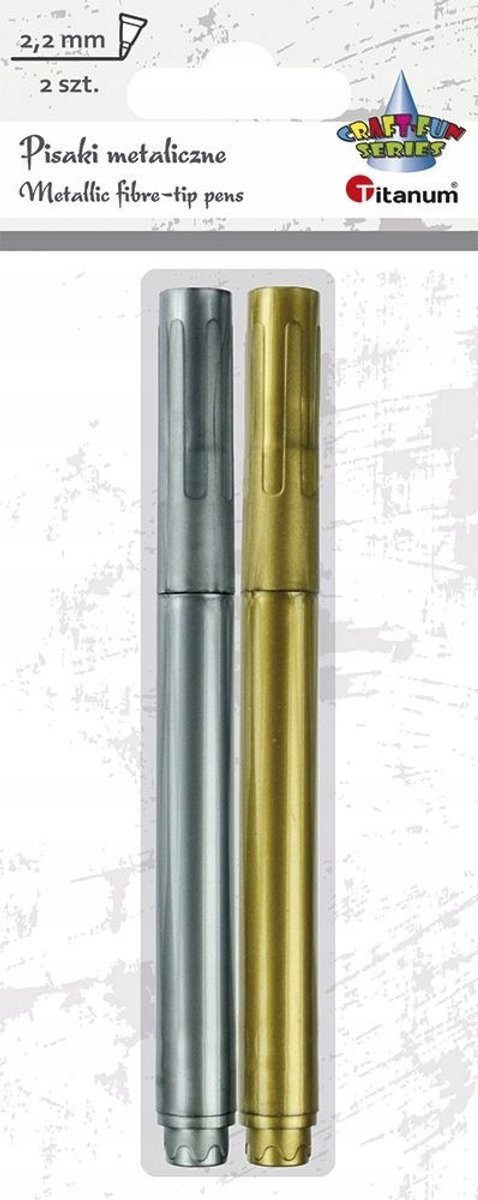 Titanium Metallic Stiften Set Goud en Zilver 2,2 mm