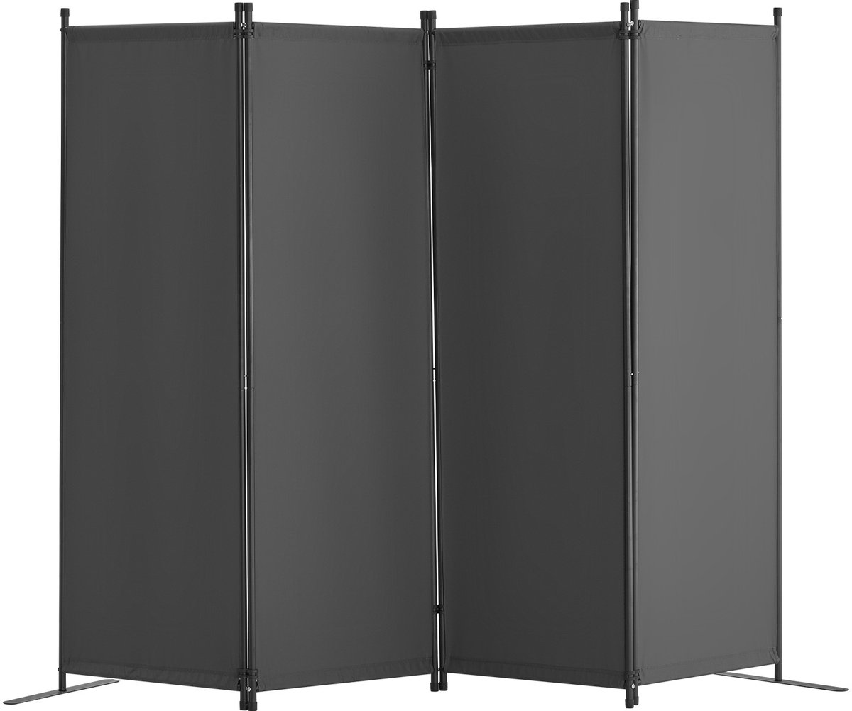 Vevor Room Divider 4-Delig Opvouwbaar Privacy Scherm Scheidingsscherm Grijs