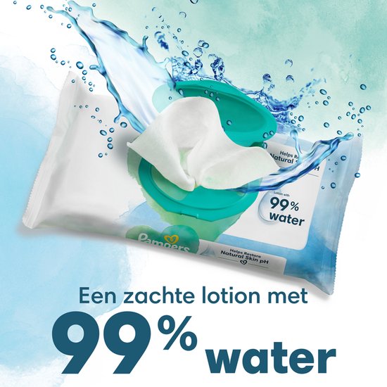 Pampers Harmonie Aqua Babydoekjes 24 Verpakkingen = 1152 Babydoekjes