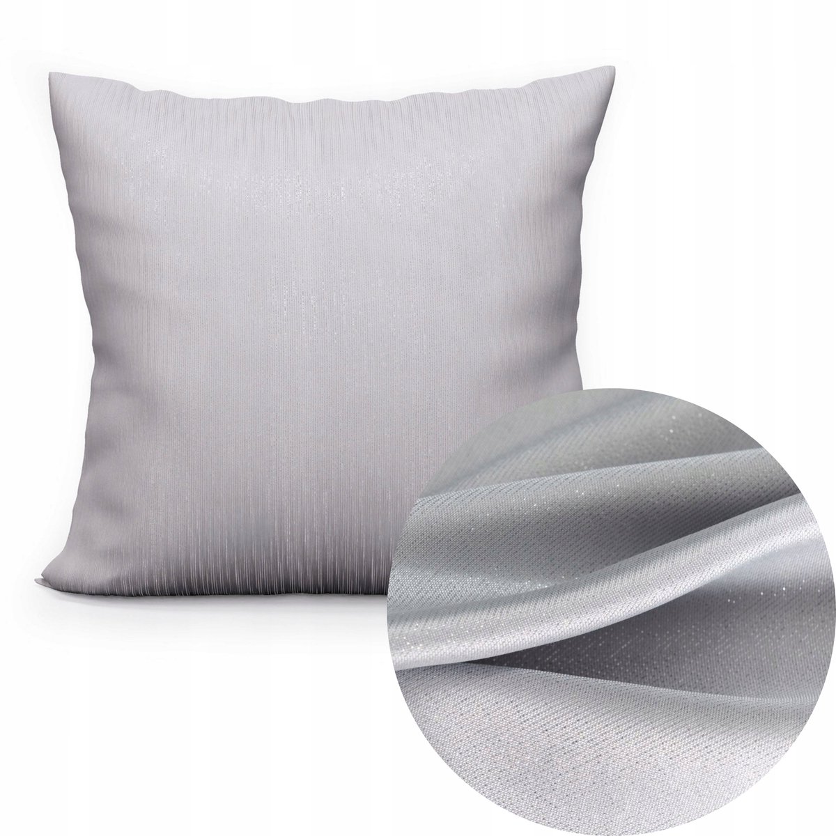Decoratieve Kussenhoes 40x40cm Lichtgrijs Glanzend Waterdicht