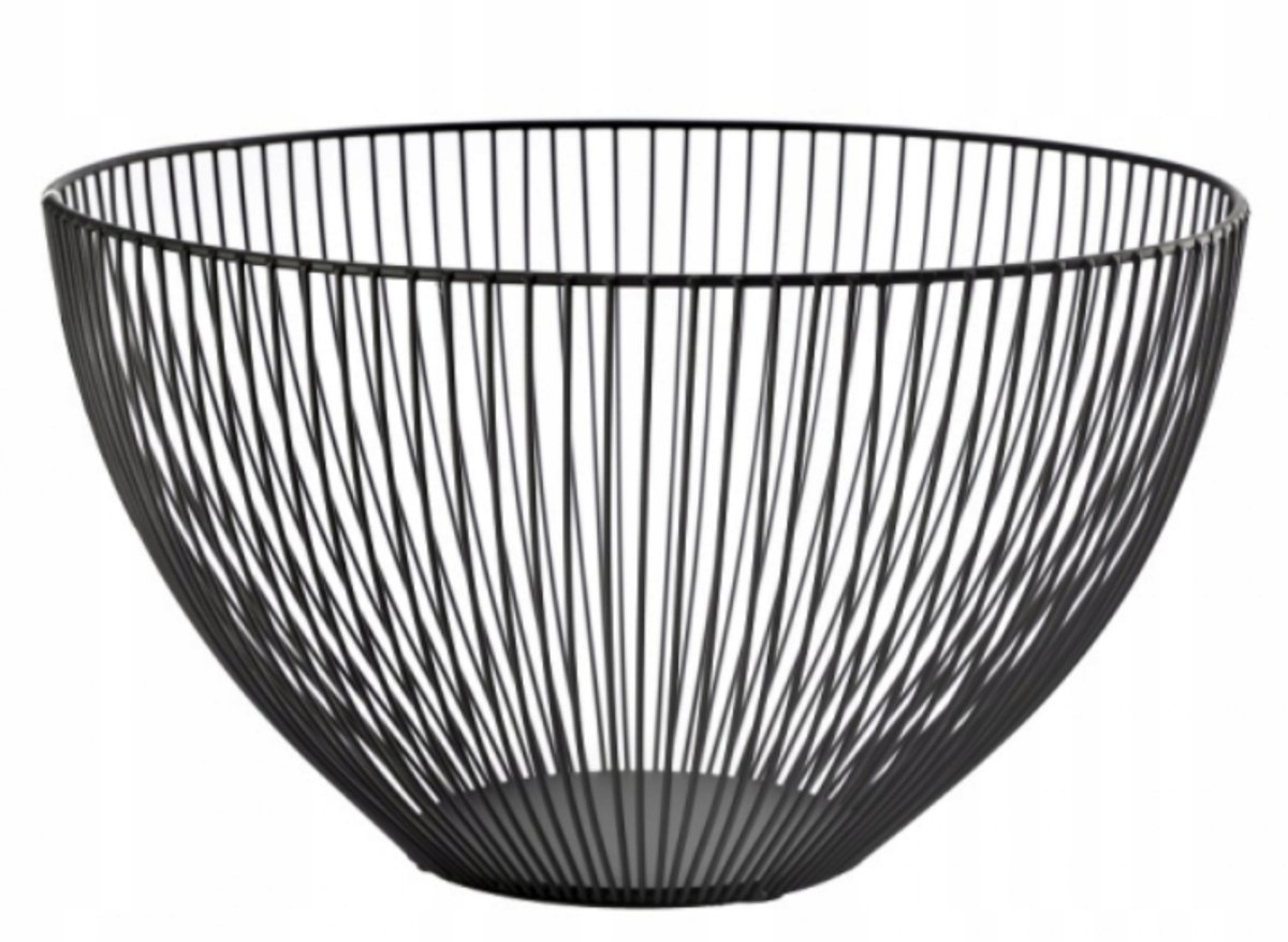 ETTO Metal Fruitmand Zwart 25x25x15 cm
