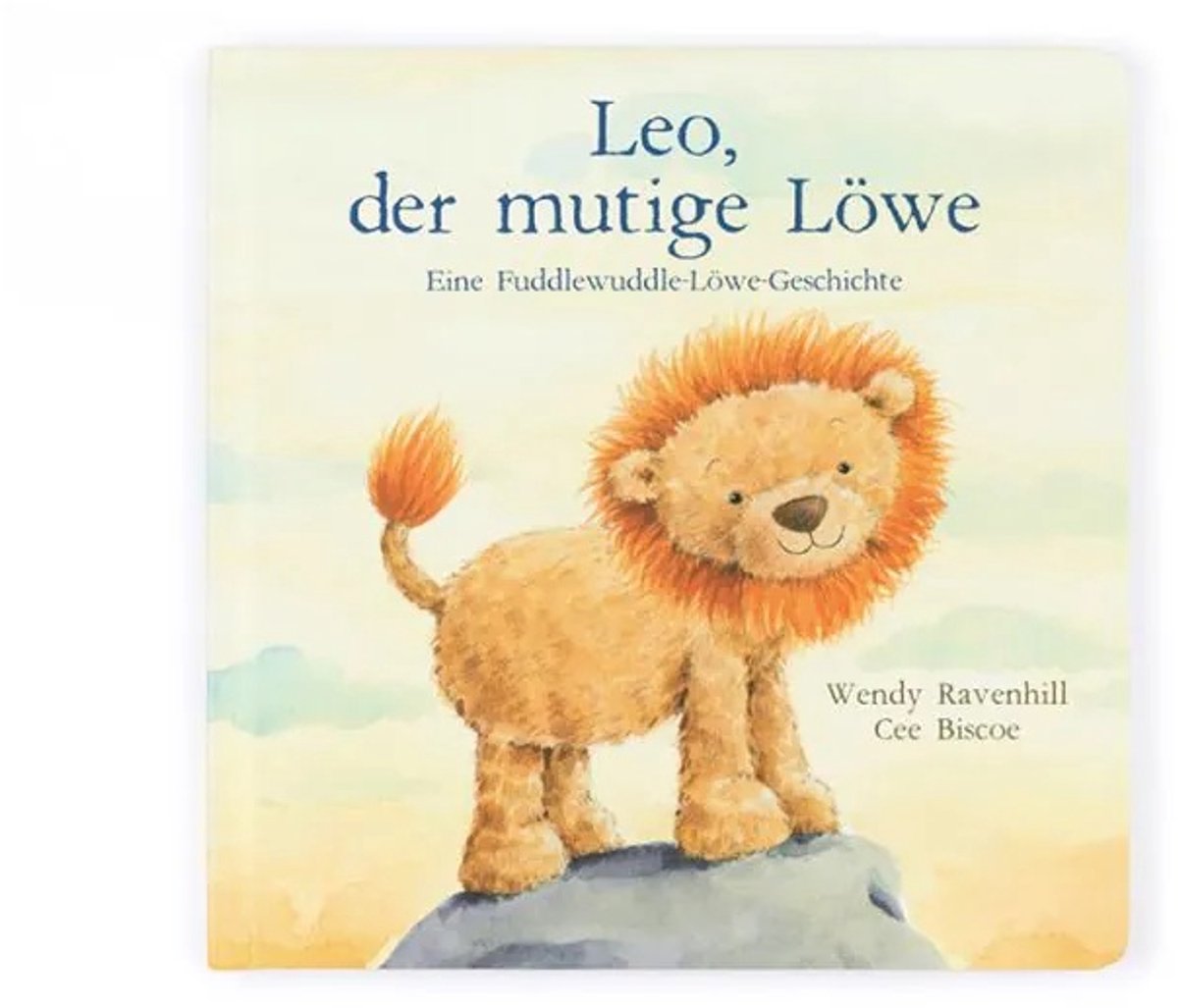 Jellycat kinderboek Leo het dappere leeuwenboek knuffelbaar.