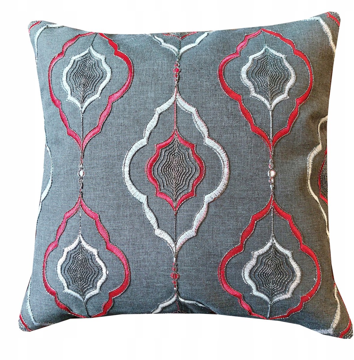 Karen Kussen 40x40 cm - Elegante grijze decoratie