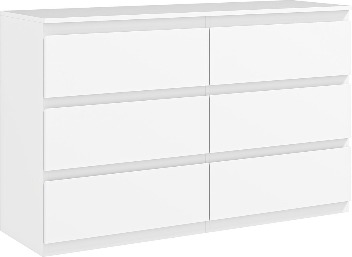 HOMCOM Ladekast - Spaanplaat - 120x39x75cm - Wit