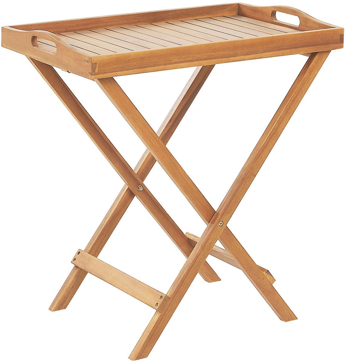 Beliani JAVA - Tuintafel - lichte houtkleur - Acaciahout