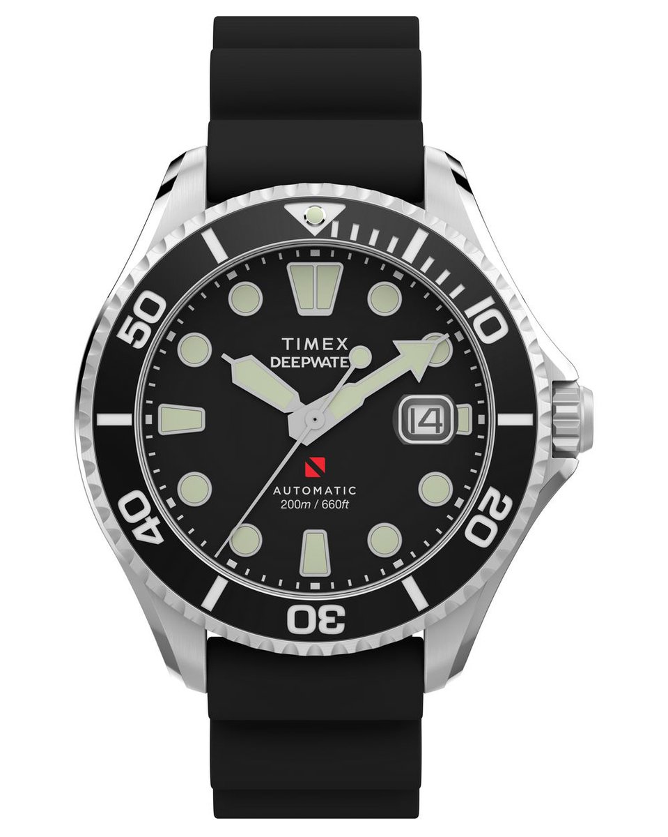 Timex Deep Water Meridian TW2Y40000 Horloge - Kunststof - Zwart - Ø 44 mm