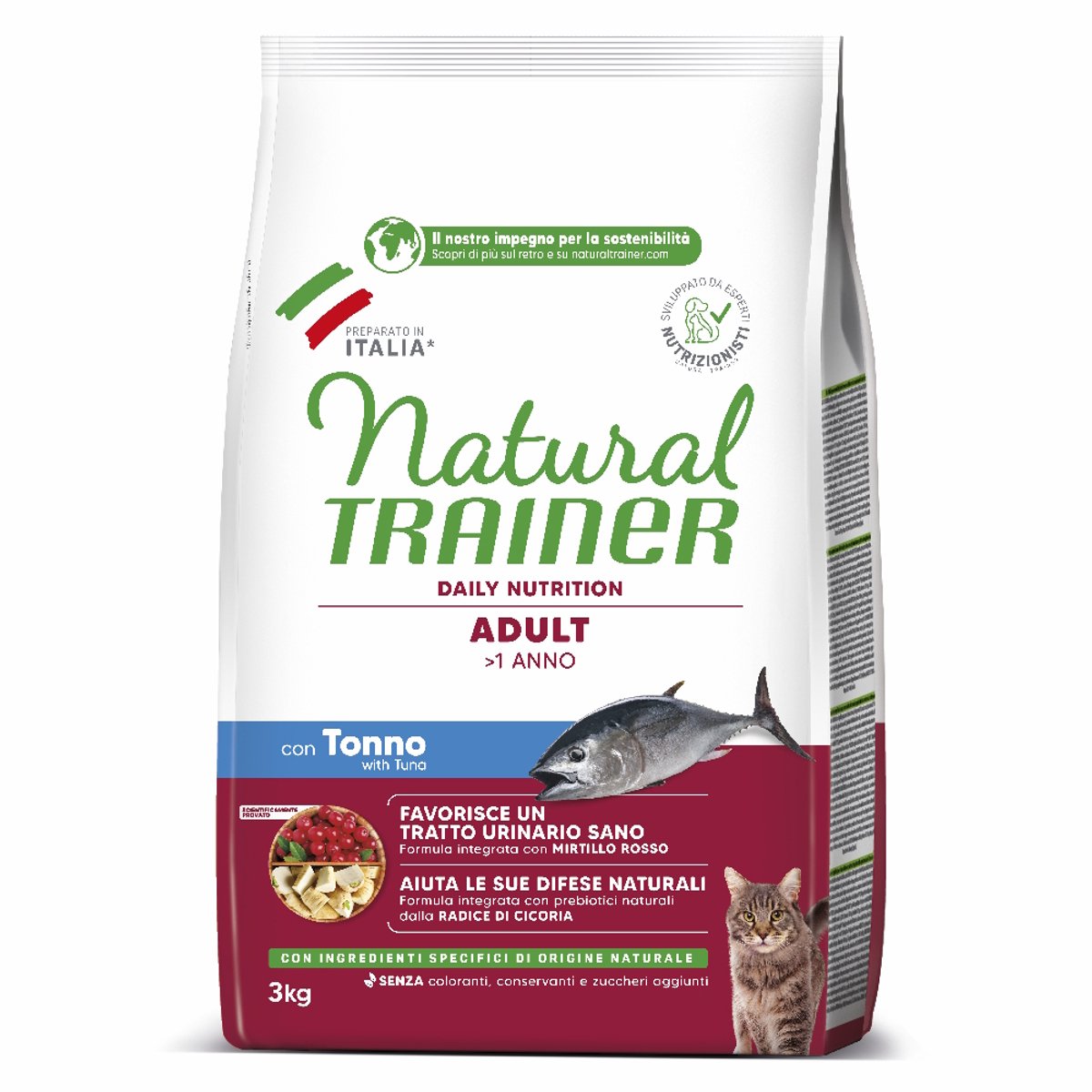 Natural Trainer Adult Tonijn 3 kg - Kattenvoer