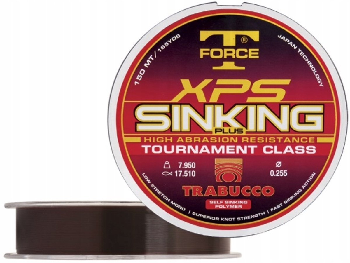 Trabucco T-Force XPS Sinking Plus Vislijn - Bruin 0.181mm 150m